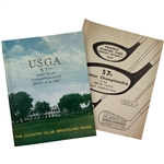 Two Pieces of 1957 U.S. Amateur Championship Golf Ephemera Including Official Program and Wednesday Pairings Sheet