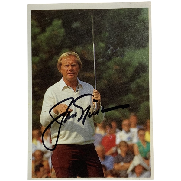 Jack Nicklaus Signed 1985 Poulain Series 44 Image No. 24 French Card JSA ALOA