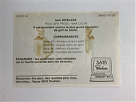 Jack Nicklaus Signed 1985 Poulain Series 44 Image No. 24 French Card JSA ALOA