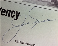 Arnold Palmer and Jack Nicklaus Signed 1964 Golf Exhibition Souvenir Program with Beckett LOA