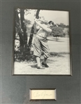 Bobby Jones & Grantland Rice Signed 1925 US Amateur Display w/ American Golfer Letter - Framed JSA ALOA