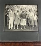 Bobby Jones & Grantland Rice Signed 1925 US Amateur Display w/ American Golfer Letter - Framed JSA ALOA