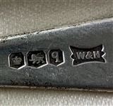 A Set of Six Walker and Hall Sterling Silver Golf Motif Teaspoons Sheffield 1933
