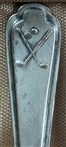 A Set of Six Walker and Hall Sterling Silver Golf Motif Teaspoons Sheffield 1932