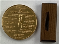 Medallic Art Company Gold-Plated Centennial of Golf in America Commemorative Medal and Stand
