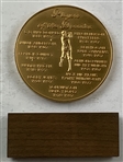 Medallic Art Company Gold-Plated Centennial of Golf in America Commemorative Medal and Stand