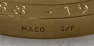 Medallic Art Company Gold-Plated Centennial of Golf in America Commemorative Medal and Stand