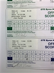 5 Official Signed 1998 GTE Byron Nelson Classic Scorecards w/Daly, Price, Kite, L Wadkins, Furyk
