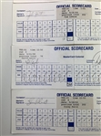 Five Signed 1990's Colonial Official Scorecards w/ Fuzzy Zoeller, Tom Lehman and Corey Pavin