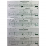 5 Course Used 1990s Memorial Tournament Official Scorecards W/ Daly, Cink, Stadler and Sutton