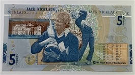 Trio of The Royal Bank of Scotland Jack Nicklaus Commemorative Five Pound Banknote Presentation Sets