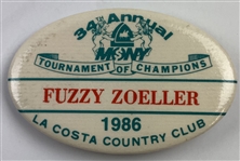 Fuzzy Zoeller's Personal Signed Glove and Tournament Ephemera  - Mazzeo Collection JSA ALOA