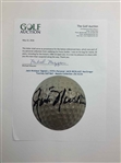 Jack Nicklaus' Signed c.1970's Personal 'JACK NICKLAUS' MacGregor Tourney Golf Ball - Mazzeo Collection JSA ALOA