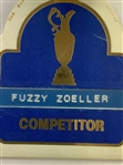 Fuzzy Zoeller's 1983 Open Championship Competitor Golf Bag Tag - Mazzeo Collection