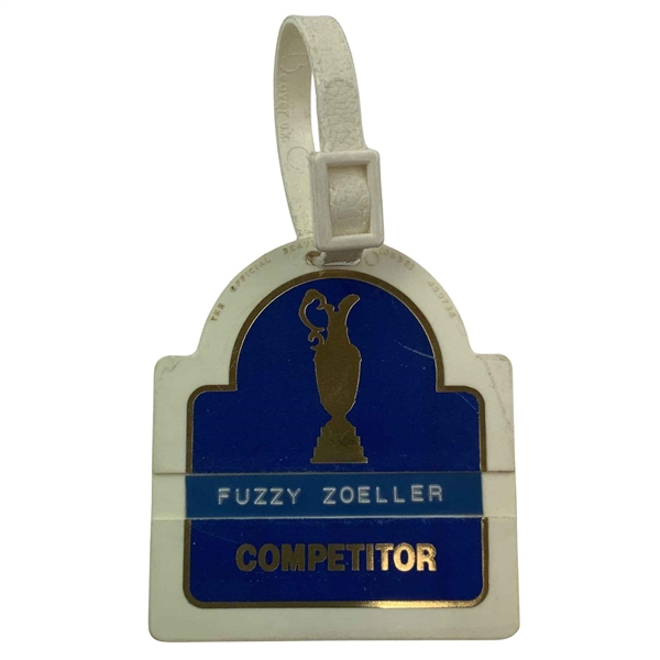 Fuzzy Zoellers 1983 Open Championship Competitor Golf Bag Tag - Mazzeo Collection