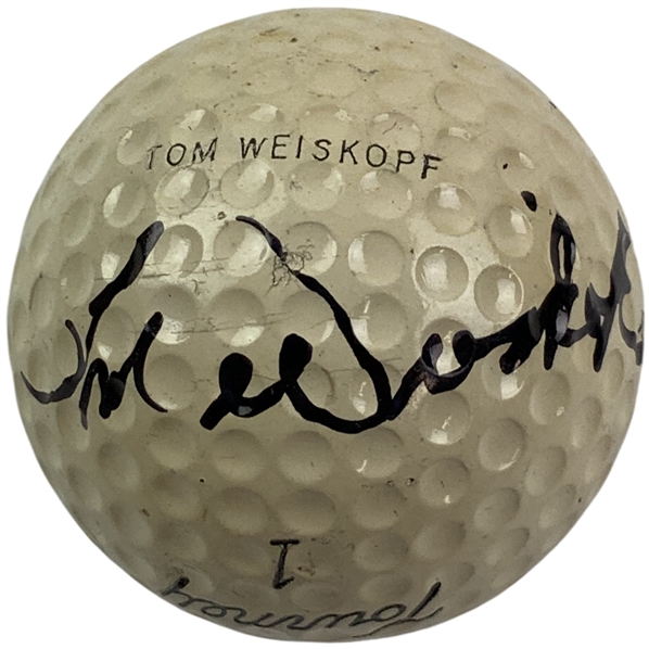 Tom Weiskopf Signed Personal Used TOM WEISKOPF MacGregor Tourney 1 Golf Ball - Mazzeo Collection JSA ALOA