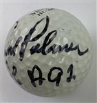 Arnold Palmer Signed Personal Used 1992 PGA Championship Maxfli HT-100 Golf Ball w/ 'PGA 92' Inscrip. - Mazzeo Collection JSA ALOA 