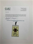 1996 Masters Tournament Davd Frost Caddy Identification Badge - Mazzeo Collection