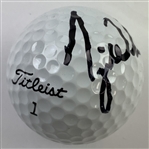 Tiger Woods Signed Titleist Golf Ball at 1996 Bell Canadian Open from Fluff to Caddy Mike Mazzeo w/ Badges - 2nd Pro Start JSA ALOA