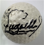 Fuzzy Zoeller's Winning 1983 Las Vegas Pro-Celebrity Classic Tournament Used Signed Maxfli Golf Ball from Caddie w/ Badge JSA ALOA