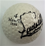 Fuzzy Zoeller's Winning 1983 Las Vegas Pro-Celebrity Classic Tournament Used Signed Maxfli Golf Ball from Caddie w/ Badge JSA ALOA