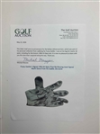 Fuzzy Zoeller's Signed 1984 US Open Final Rd Winning Used Signed Maxfli Glove From his Caddie JSA ALOA