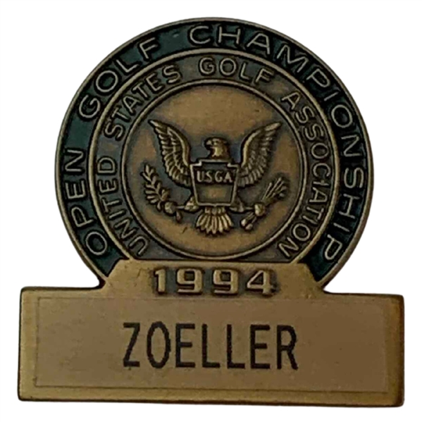 Fuzzy Zoellers 1994 US Open at Oakmont Contestant Badge - Mazzeo Collection