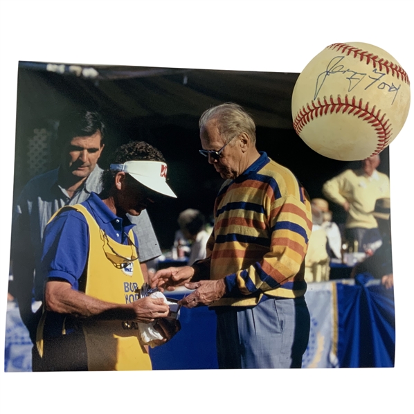 Gerald Ford Signed Rawlings American League Baseball & Golfing Photo - Mazzeo Collection JSA ALOA