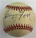 Gerald Ford Signed Rawlings American League Baseball & Golfing Photo - Mazzeo Collection JSA ALOA