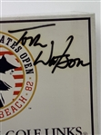 Jack Nicklaus and Tom Watson Signed 1992 US Open Pebble Beach Scorecard - Mazzeo Collection JSA ALOA