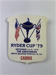 1979 & 1983 Ryder Cup & 1987 Skins Game Fuzzy Zoeller Caddy Badges - Mazzeo Collection