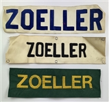 Fuzzy Zoeller Tournament-Used Golf Gloves and Caddy Bib Nameplates - Mazzeo Collection