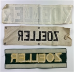 Fuzzy Zoeller Tournament-Used Golf Gloves and Caddy Bib Nameplates - Mazzeo Collection