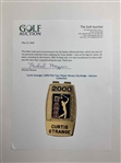 Curtis Strange's 2000 PGA Tour Player Money Clip Badge - Mazzeo Collection