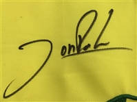 Jon Rahm Signed 2023 Masters Tournament Embroidered Flag JSA #CN16955