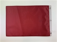 Justin Rose Signed 2013 US Open at Merion Red Screen Flag JSA#CK44876
