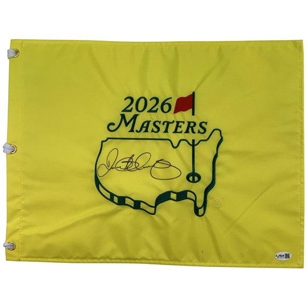 Rory McIlroy Signed 2026 Masters Tournament Embroidered Flag JSA#BA14121