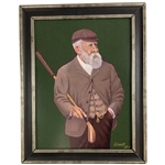 Old Tom Morris Ltd Ed Artist Proof by Bill Waugh On Canvas - Framed