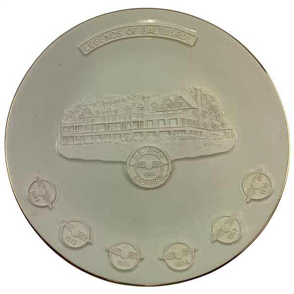 Bill Waugh Royal English Porcelain 1993 U.S. Open Legends of Baltusrol Plate