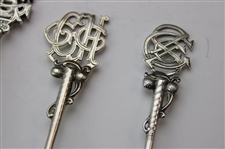 Six (6) Various Vintage Golf Themed Sterling Silver Spoons