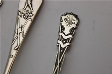Seven (7) Various Vintage Golf Themed Sterling Silver Spoons