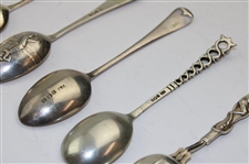 Six (6) Various Vintage Golf Themed Sterling Silver Spoons