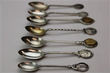 Seven (7) Various Vintage Golf Themed Sterling Silver Spoons