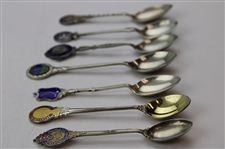 Seven (7) Various Vintage Golf Themed Sterling Silver Spoons
