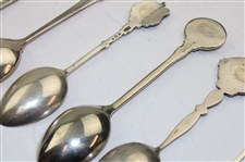 Seven (7) Various Vintage Golf Themed Sterling Silver Spoons