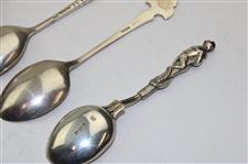 Six (6) Various Vintage Golf Themed Sterling Silver Spoons