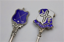 Six (6) Various Vintage Golf Themed Sterling Silver Spoons