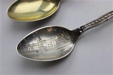 Six (6) Various Vintage Golf Themed Sterling Silver Spoons