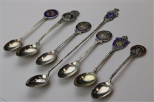 Seven (7) Various Vintage Golf Themed Sterling Silver Spoons