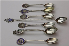 Seven (7) Various Vintage Golf Themed Sterling Silver Spoons